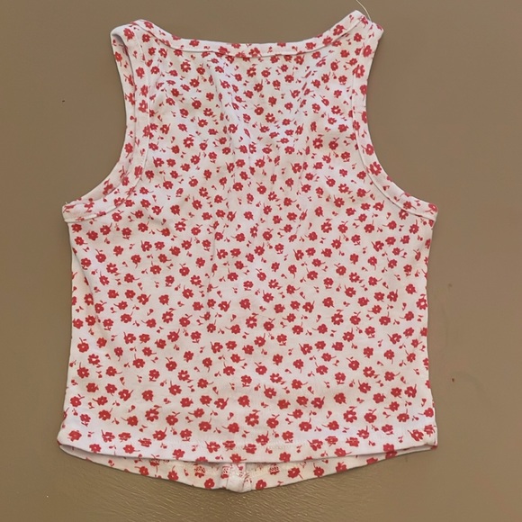 PAC Sun Tank Tops XS White and Red Floral - Picture 4 of 7